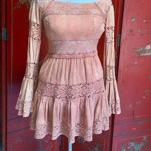 Free people crochet hobo dress